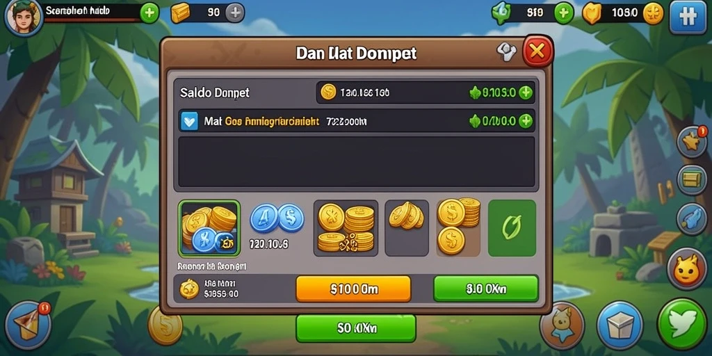 Tampilan permainan slot yang menarik dan berwarna-warni.