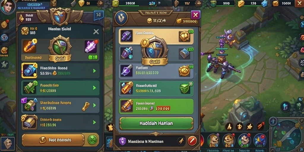 Tampilan menarik dari mesin slot bertema petualangan.
