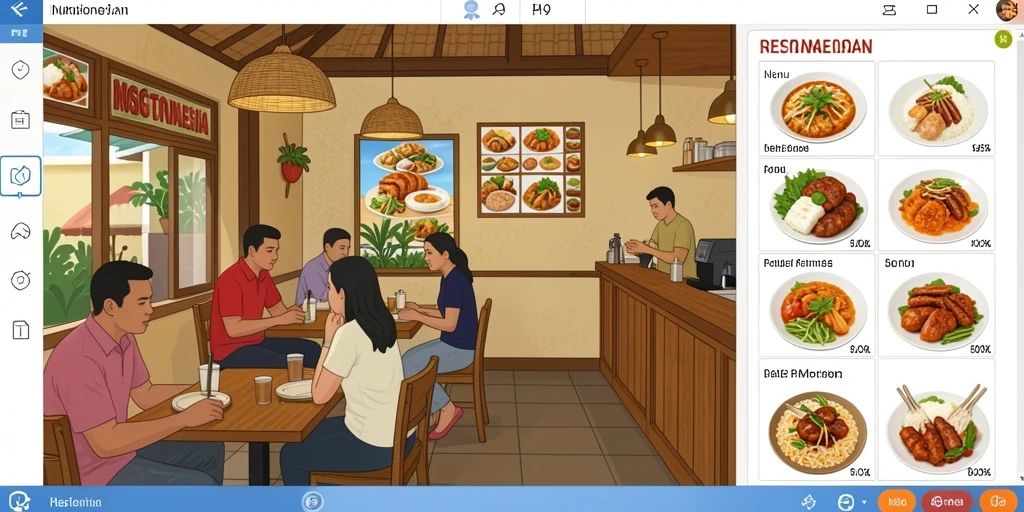 Tampilan awal yang menarik dan user-friendly.