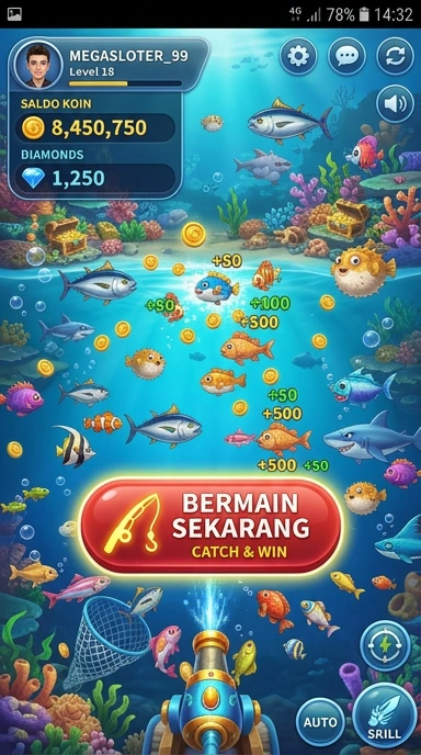 Cuplikan layar menu unduhan megasloto untuk perangkat Android